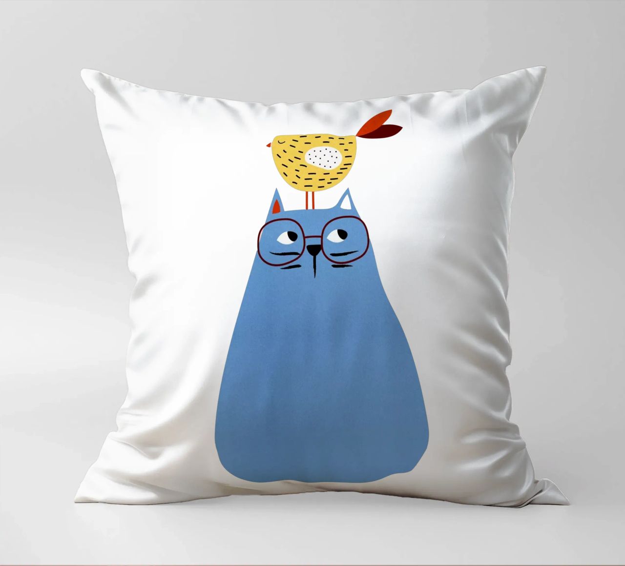 A Very Patient Cat coussin de Little Flourishes