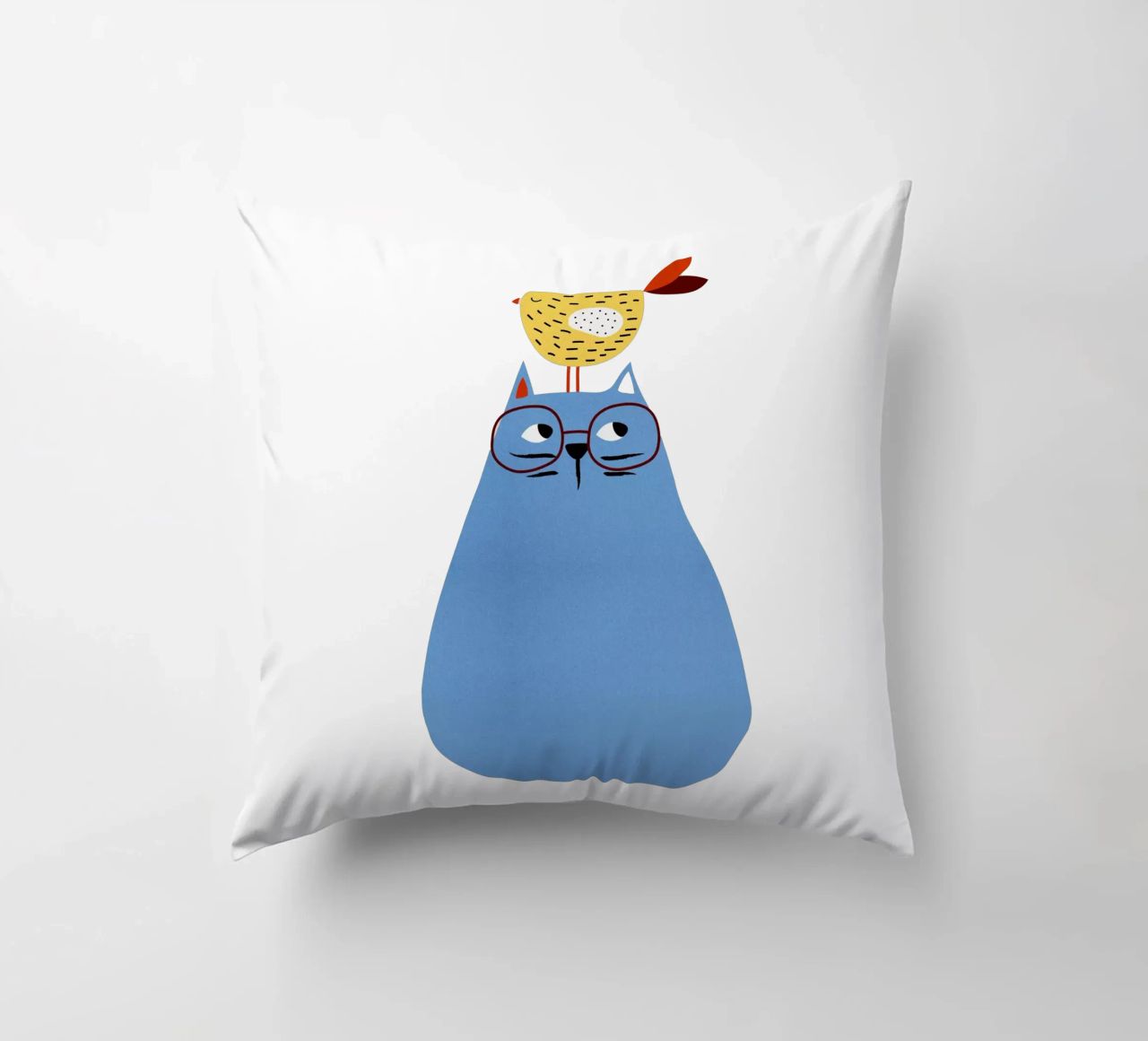 A Very Patient Cat coussin de Little Flourishes