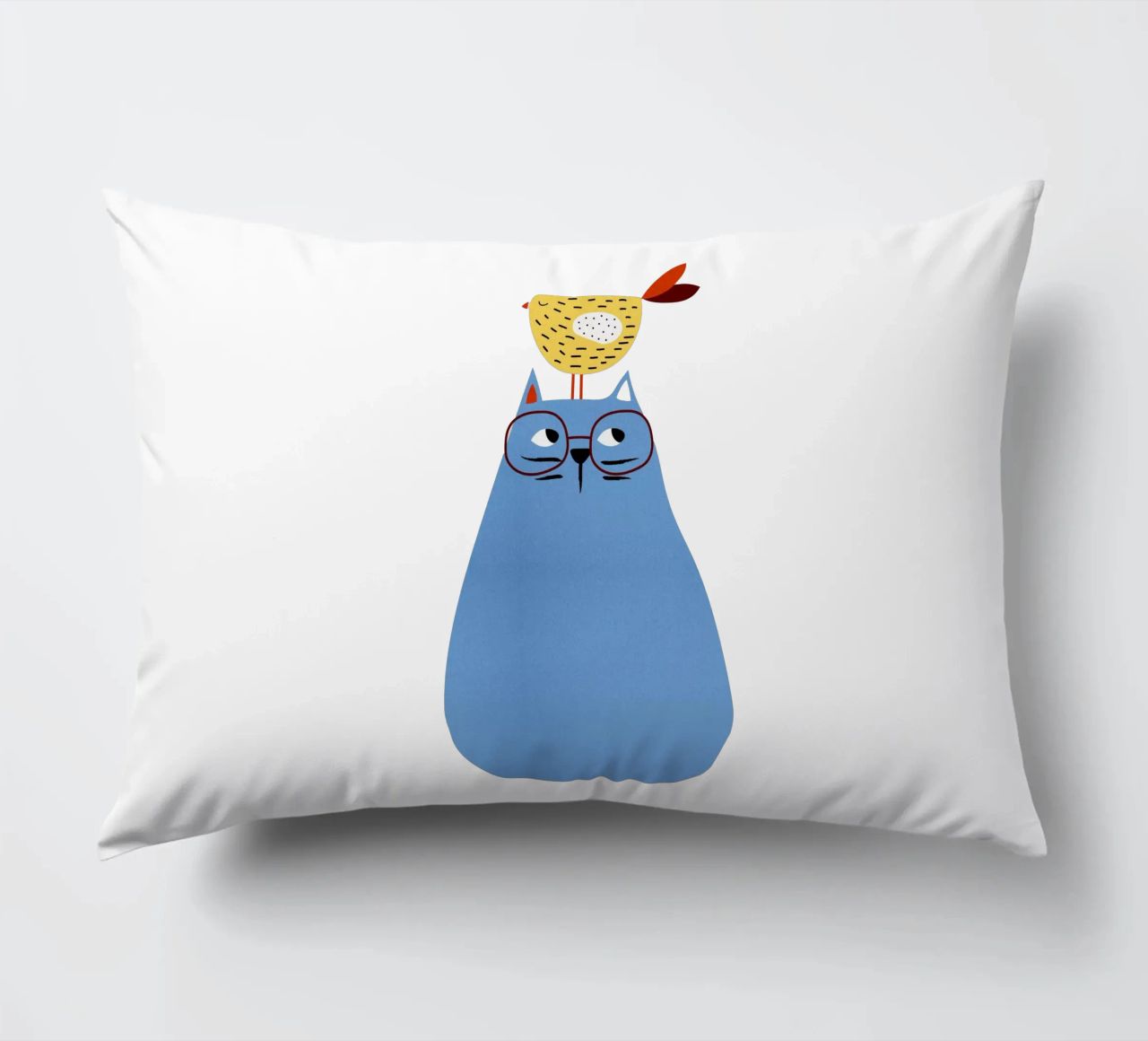 A Very Patient Cat coussin de Little Flourishes