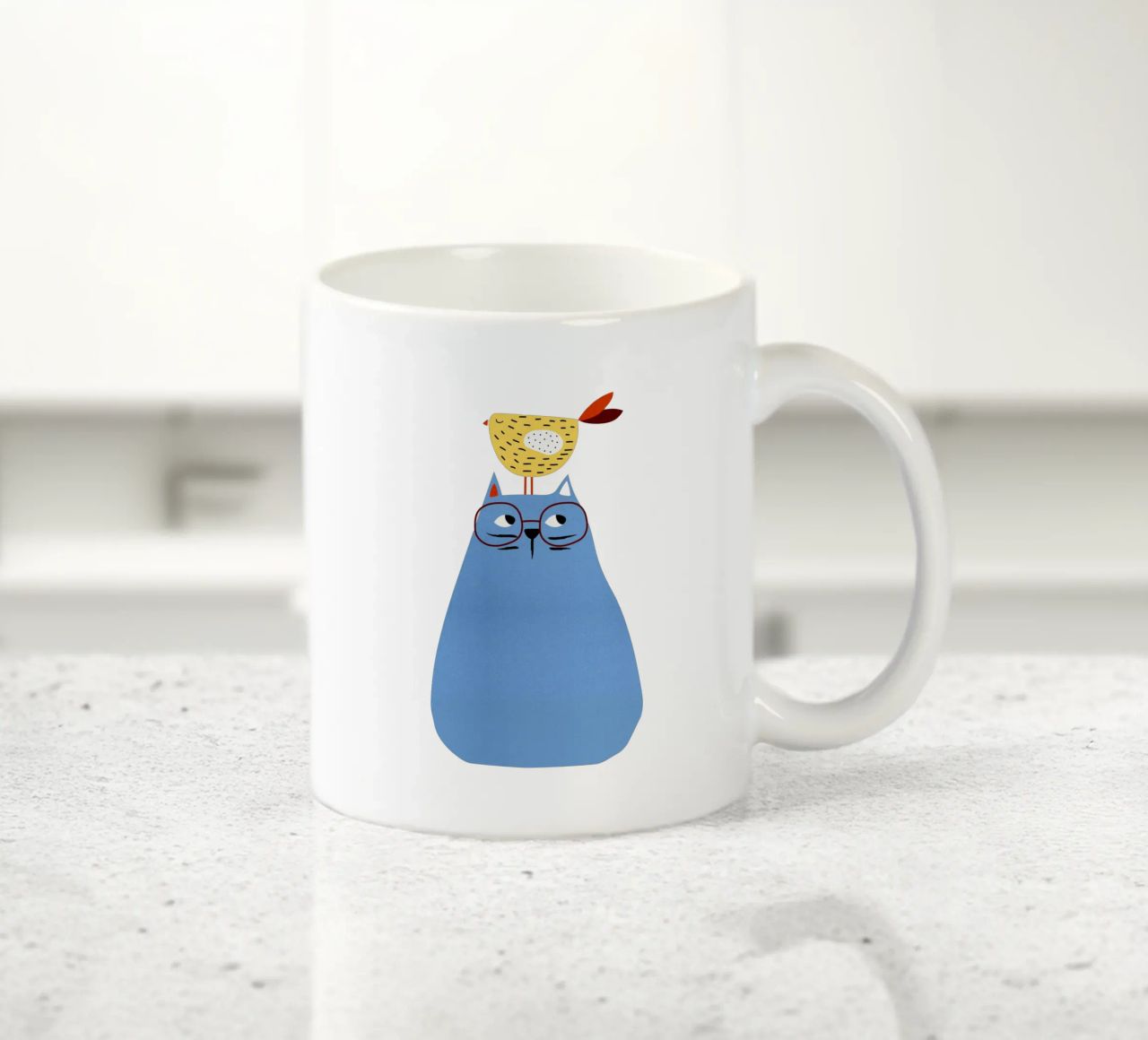 A Very Patient Cat Keramik Tasse von Little Flourishes