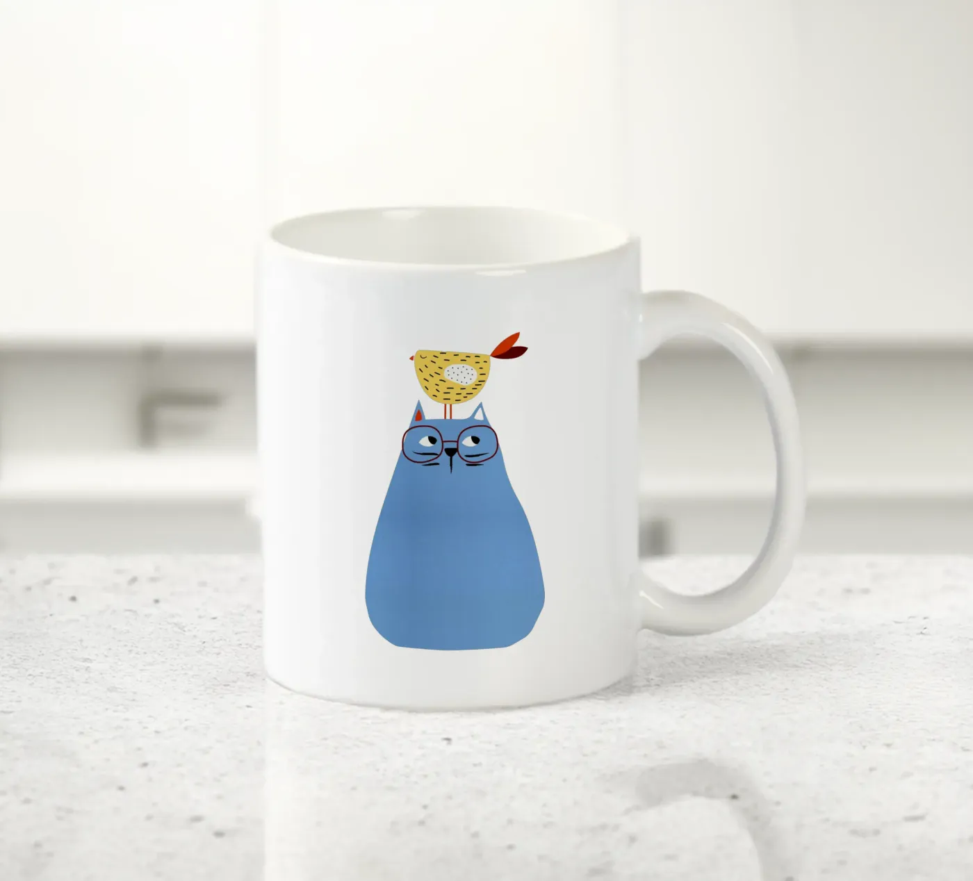 A Very Patient Cat ceramic mug by Little Flourishes