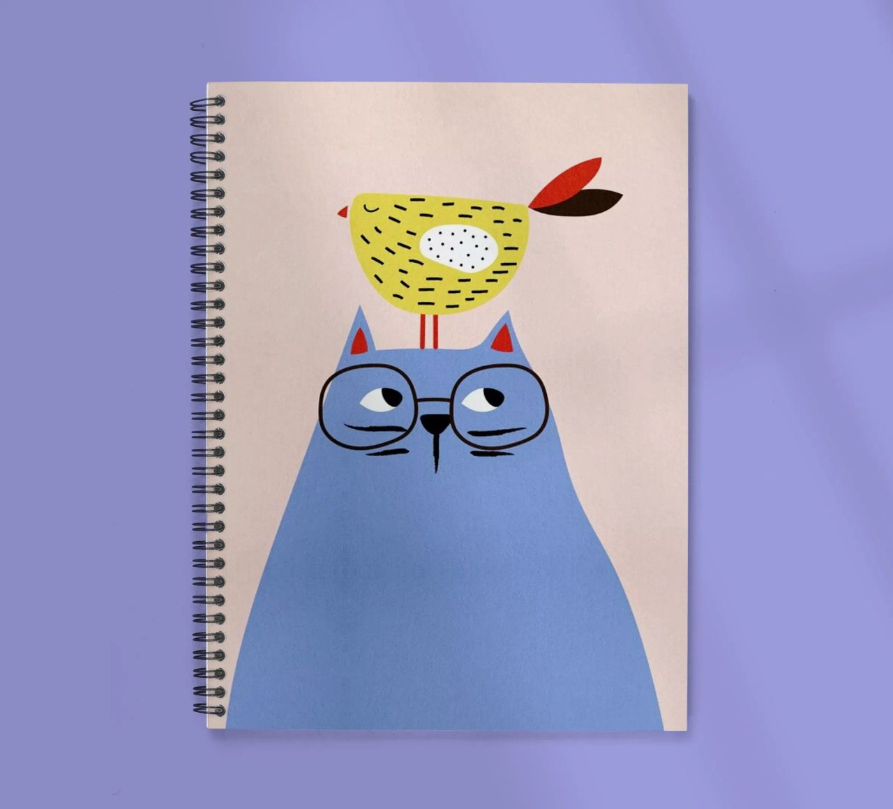 A Very Patient Cat carnet à spirale de Little Flourishes