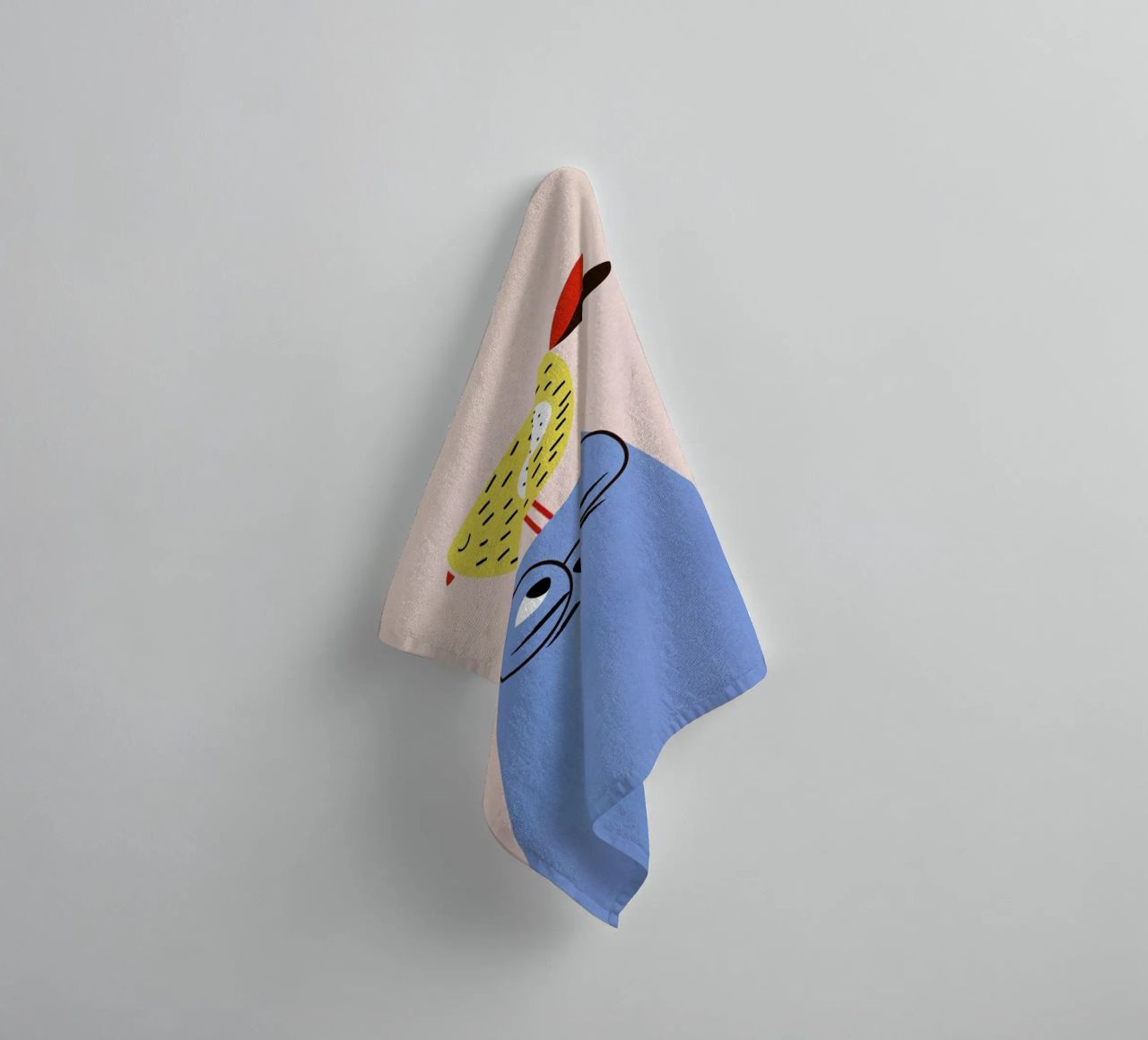 A Very Patient Cat towel by Little Flourishes