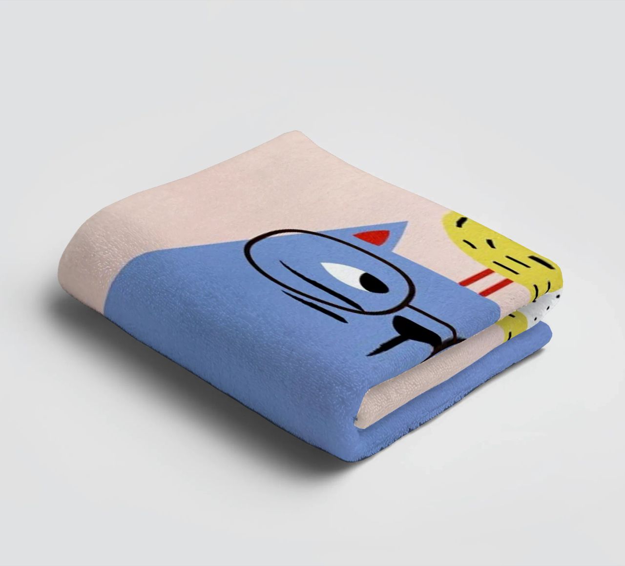 A Very Patient Cat towel by Little Flourishes