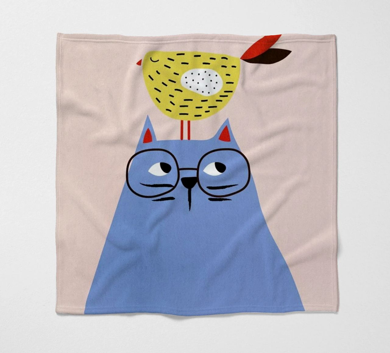 A Very Patient Cat fleece blanket by Little Flourishes