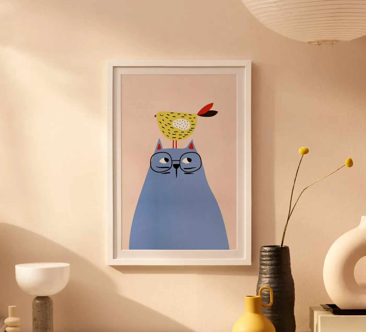 A Very Patient Cat poster by Little Flourishes