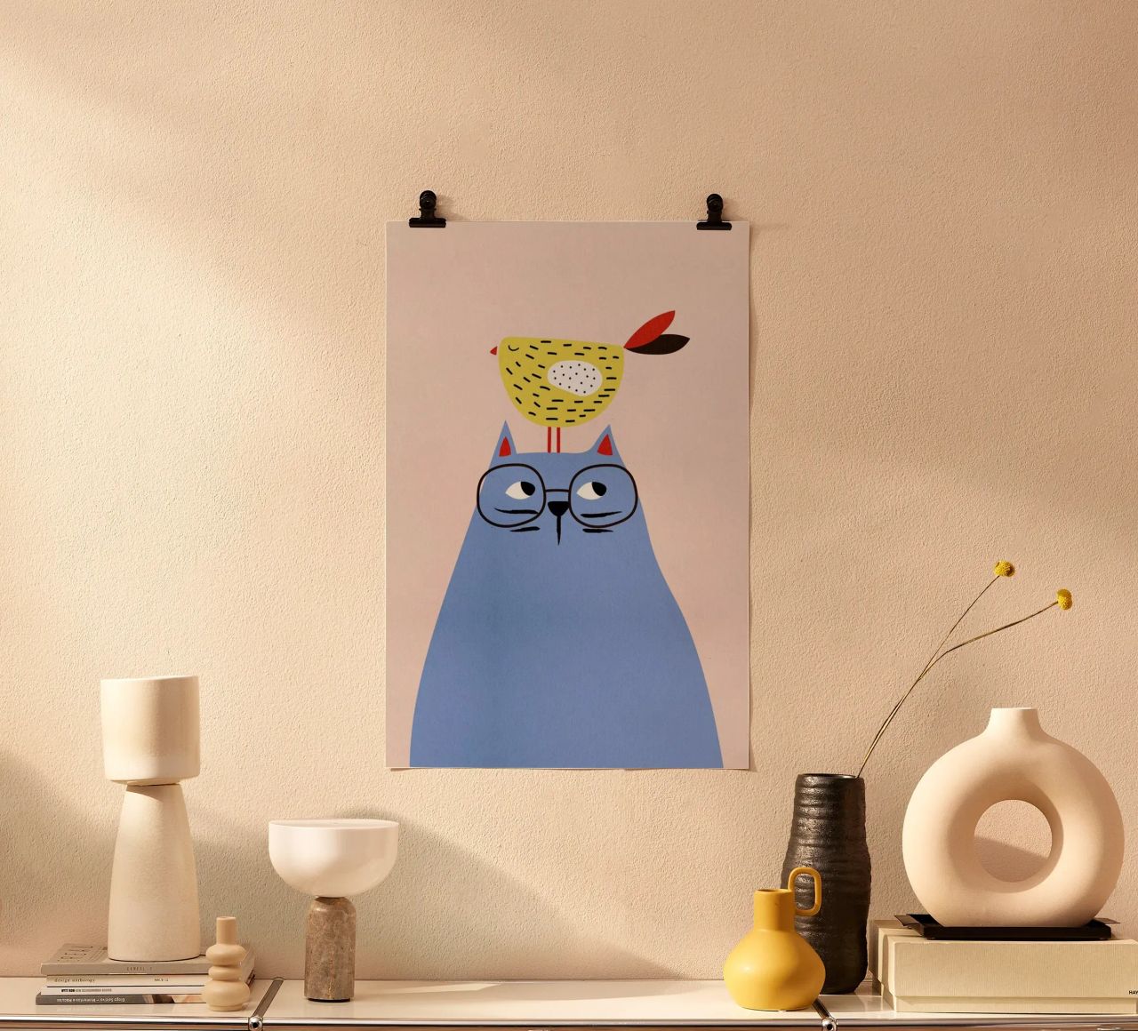 A Very Patient Cat poster da Little Flourishes
