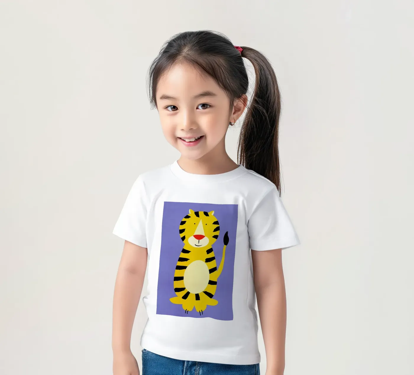Friendly Tiger t-shirt bambini da Little Flourishes