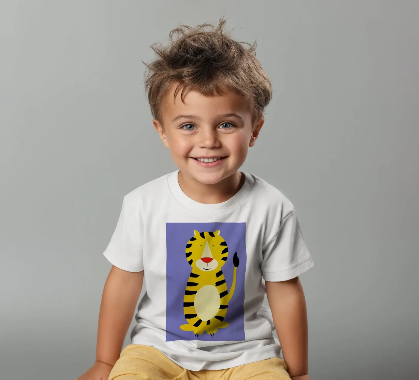 Friendly Tiger t-shirt bambini da Little Flourishes