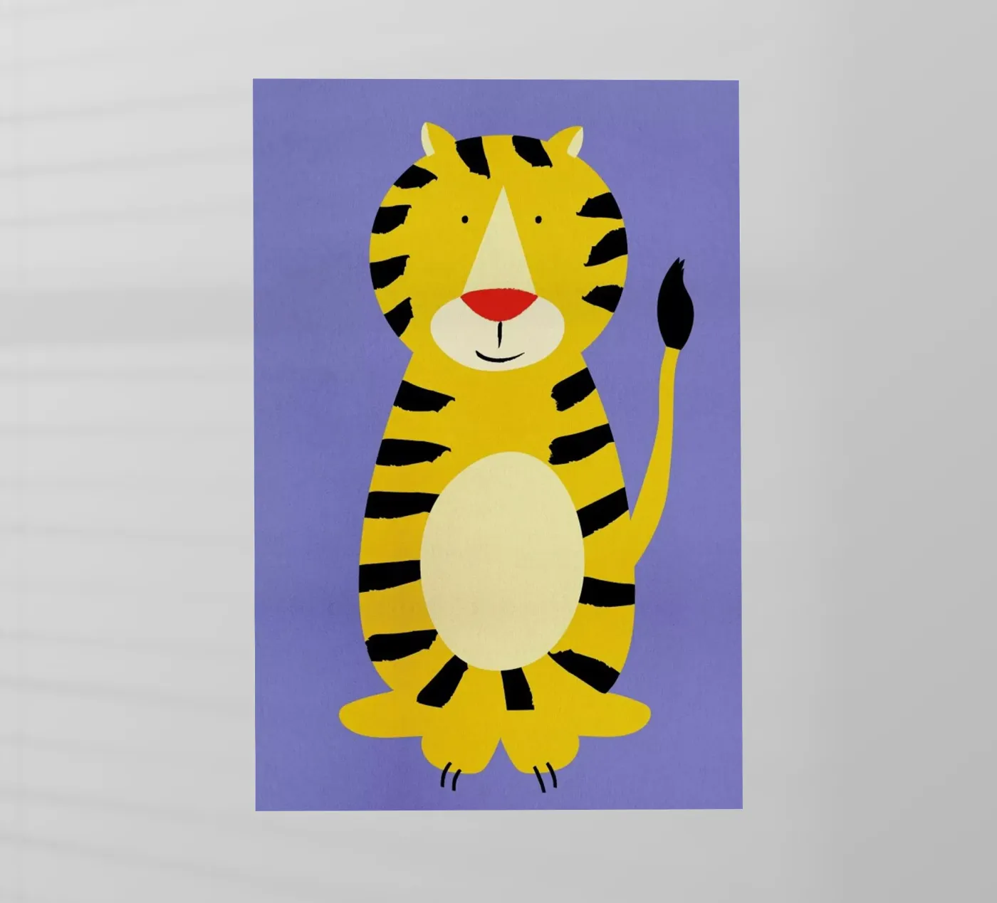 Friendly Tiger backlit folie van Little Flourishes