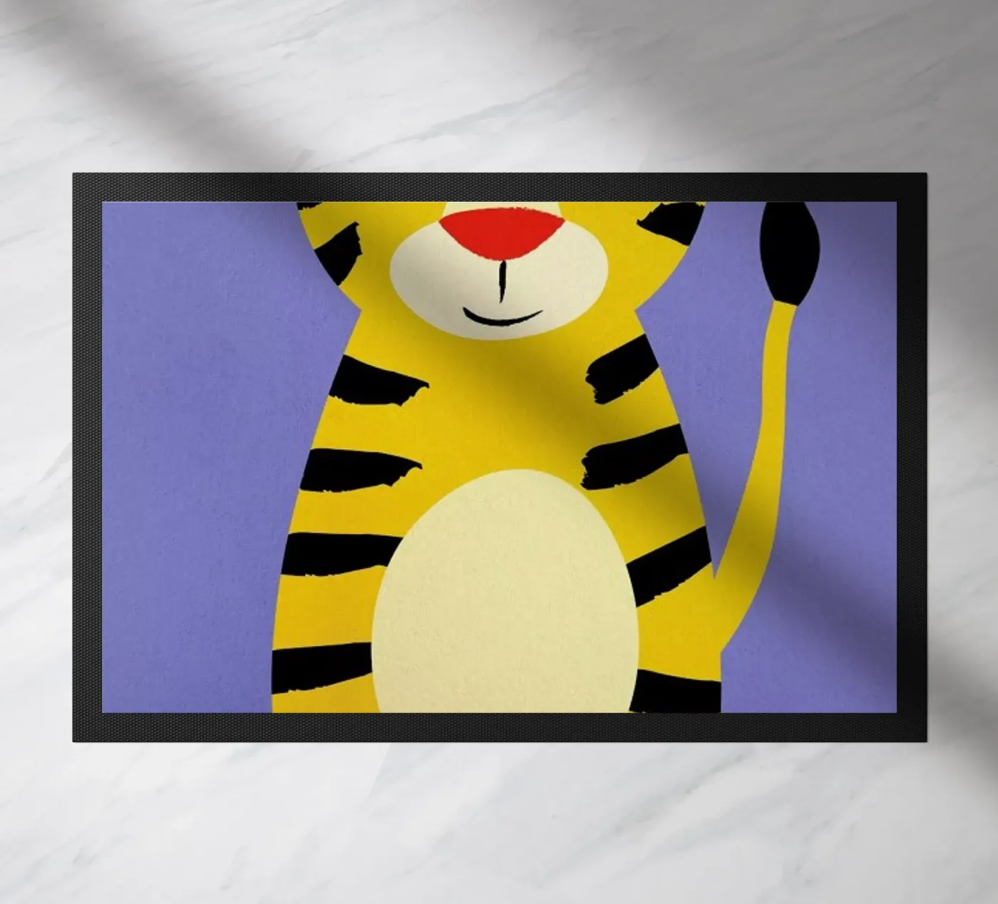 Friendly Tiger deurmat van Little Flourishes