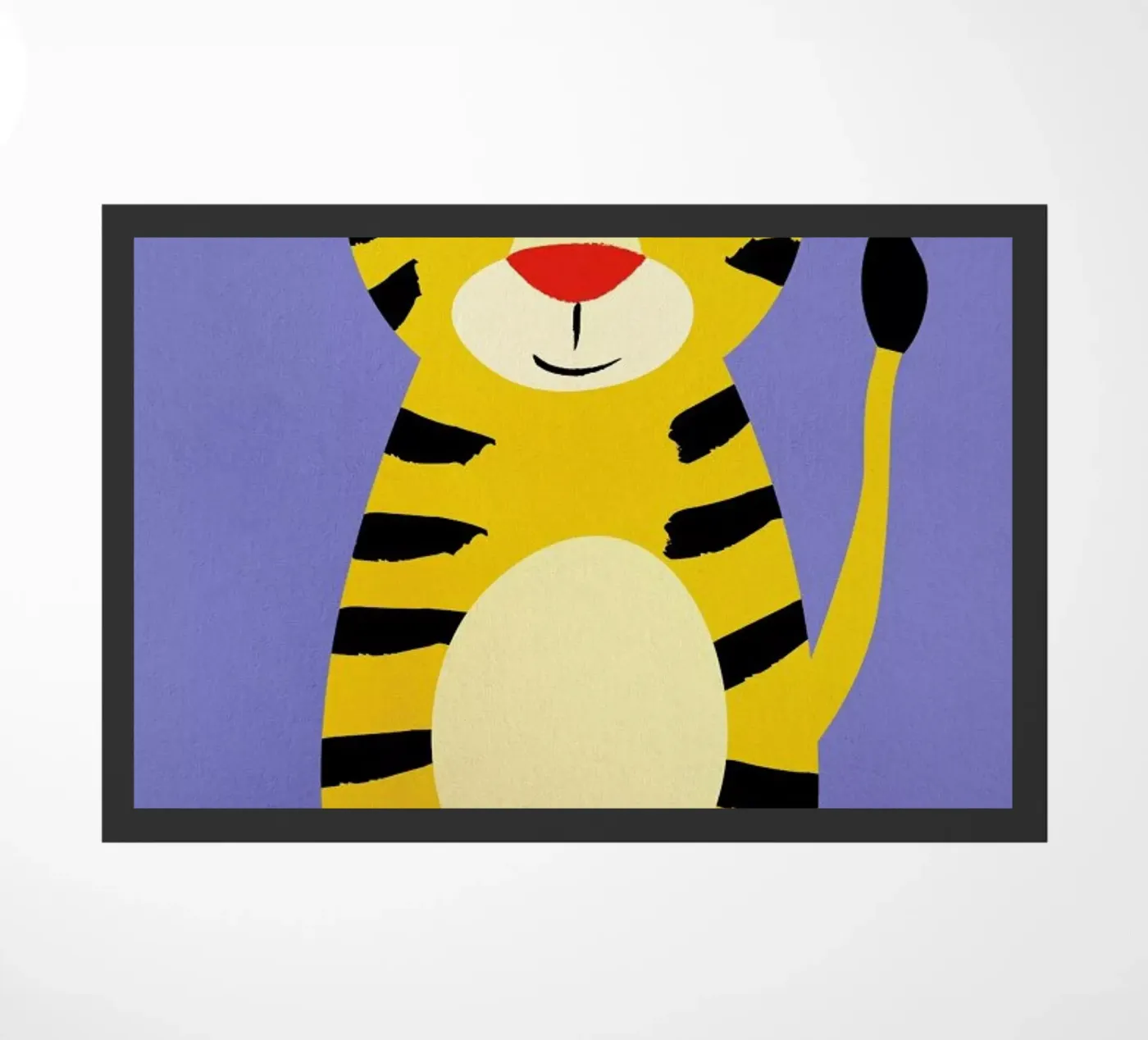 Friendly Tiger deurmat van Little Flourishes