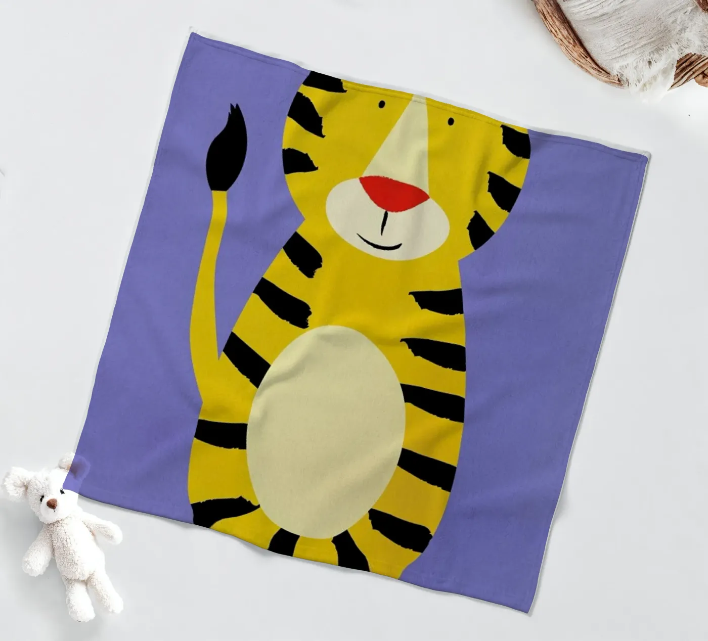 Friendly Tiger Fleecedecke von Little Flourishes