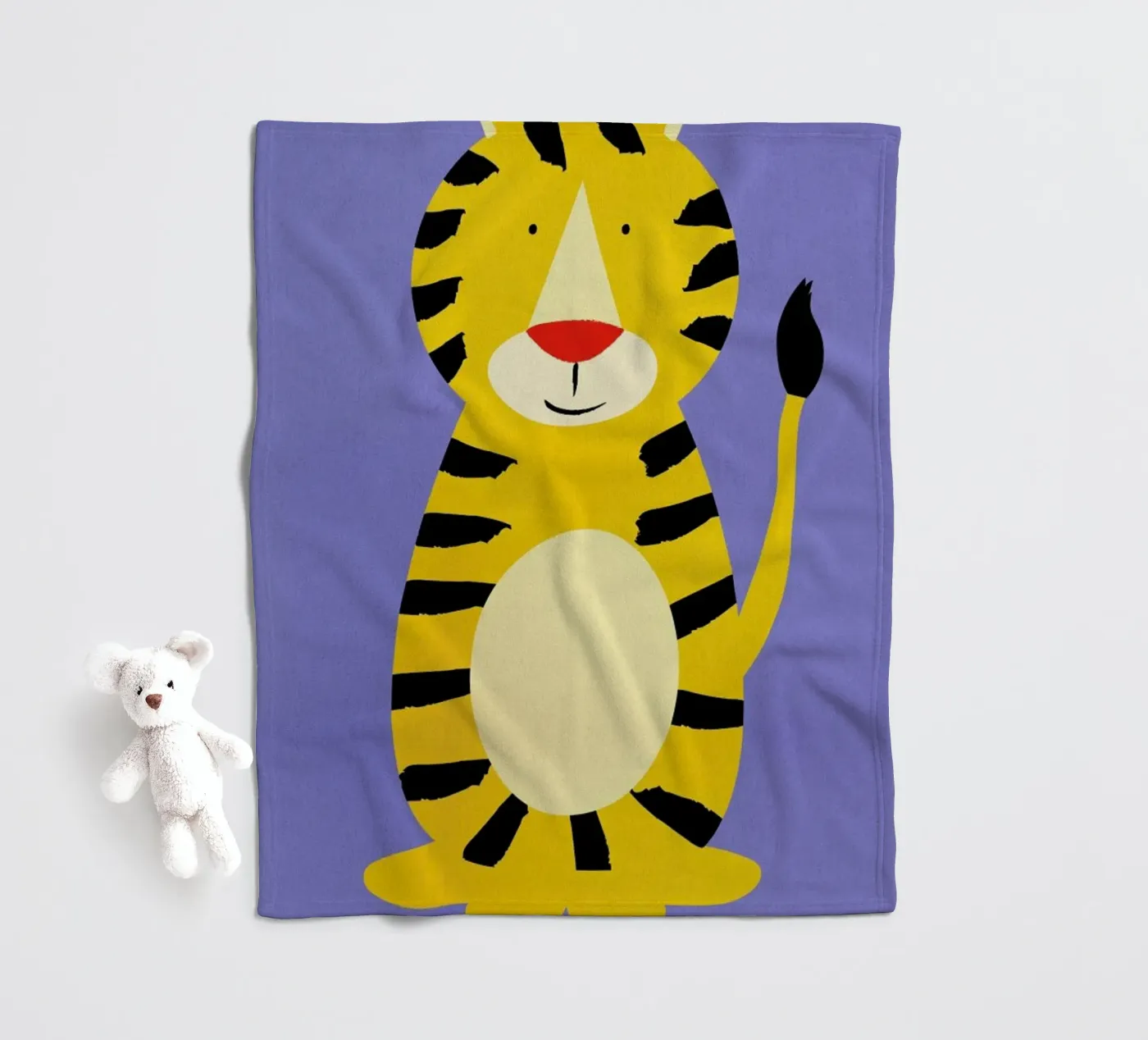 Friendly Tiger Fleecedecke von Little Flourishes