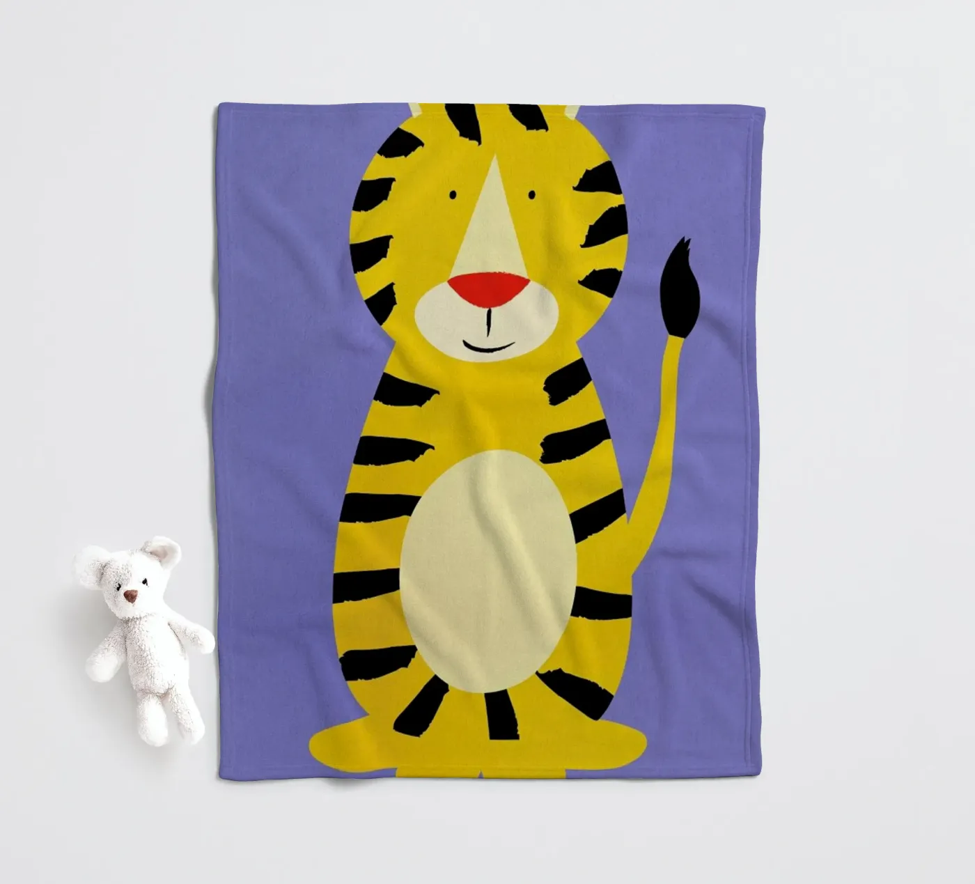 Friendly Tiger plaid polaire de Little Flourishes