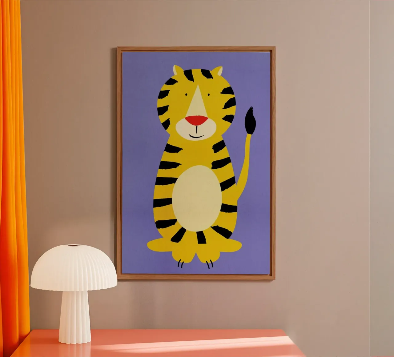 Friendly Tiger alluminio dibond da Little Flourishes