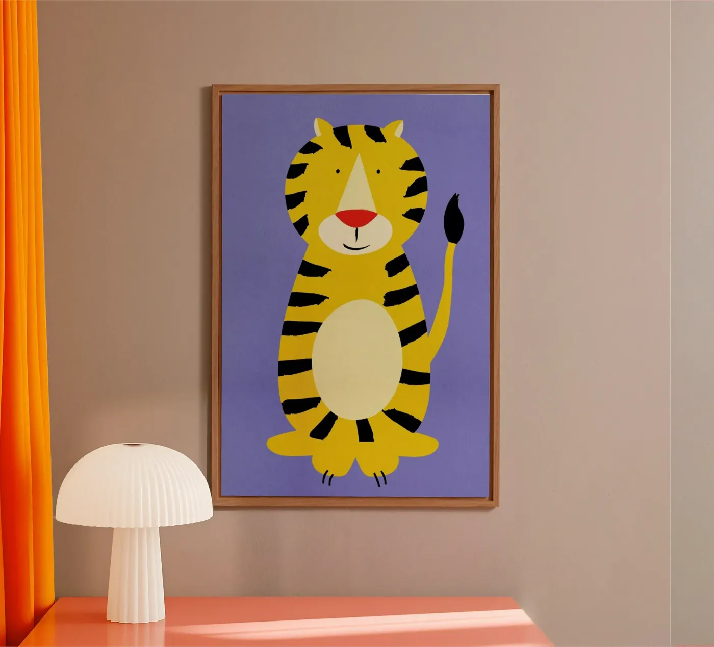 Friendly Tiger pannello forex da Little Flourishes