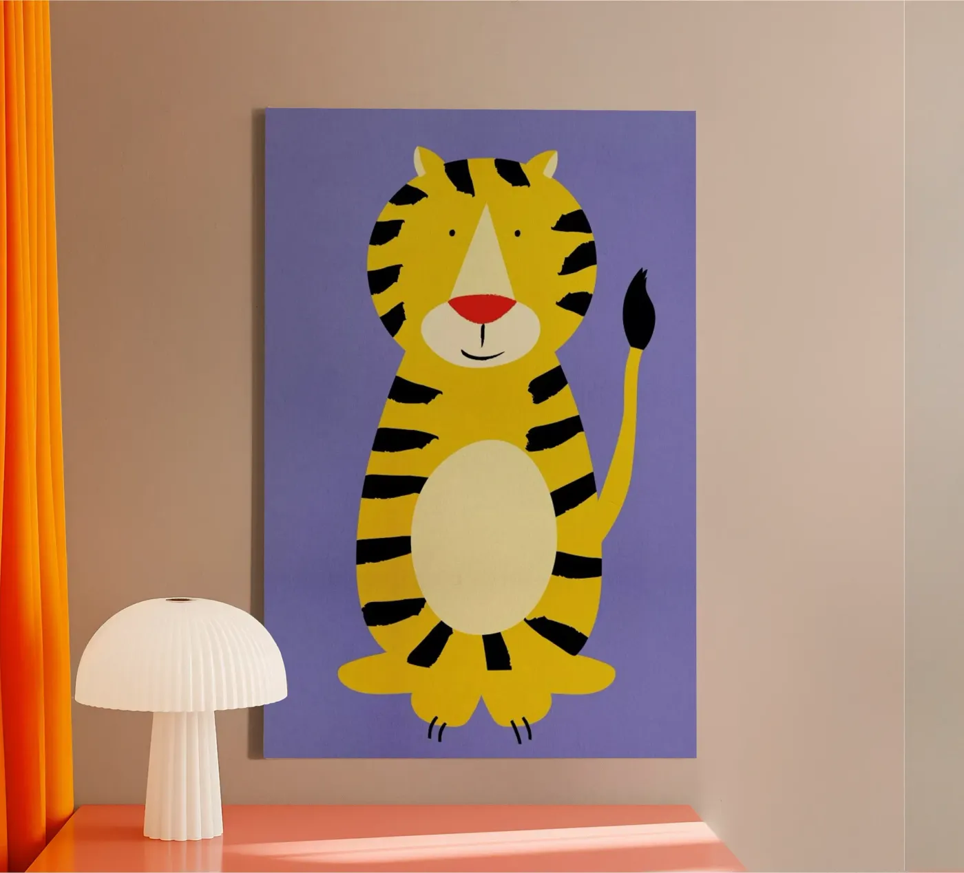 Friendly Tiger tela da Little Flourishes