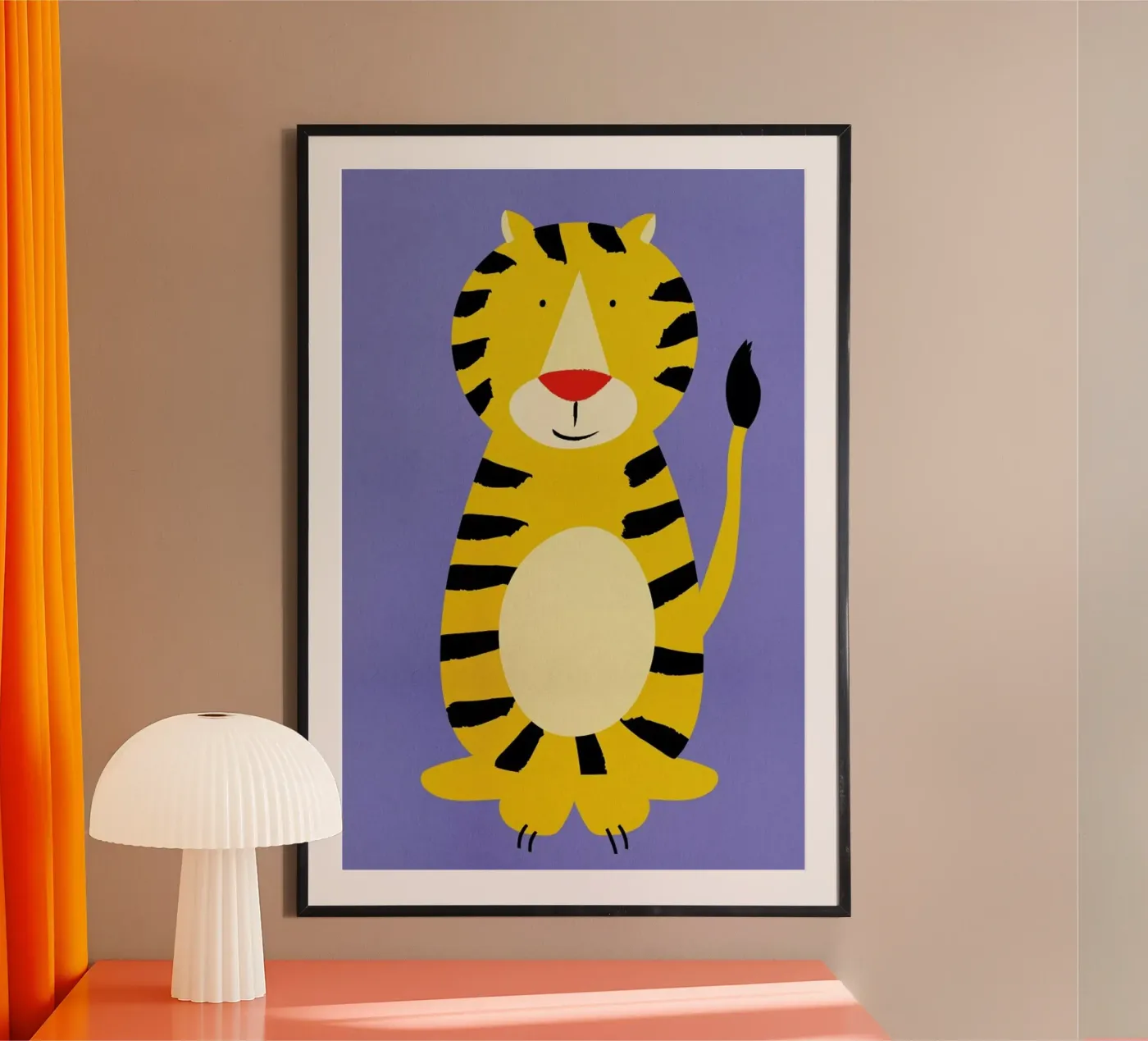 Friendly Tiger poster da Little Flourishes