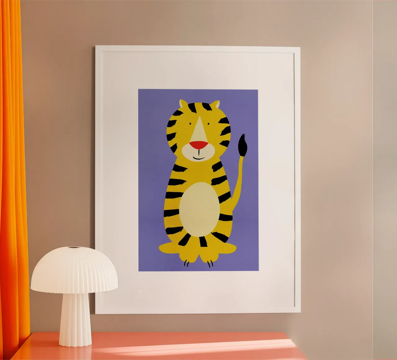 Friendly Tiger poster da Little Flourishes