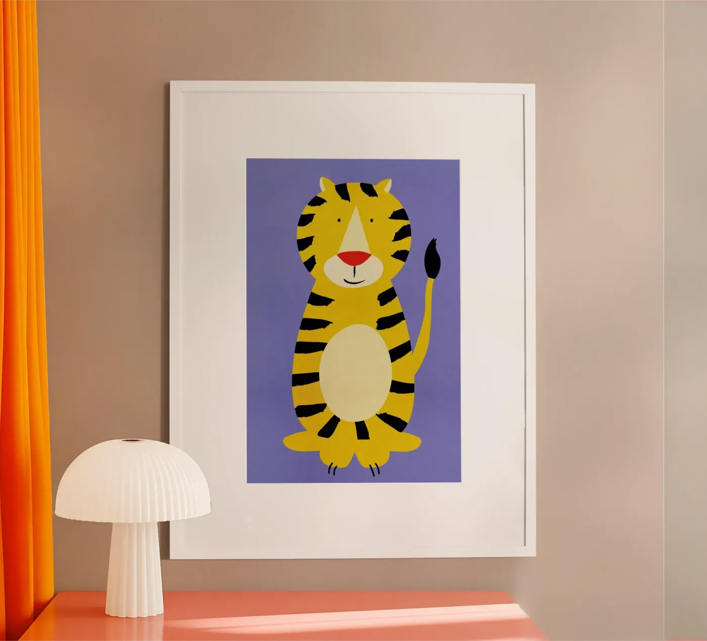 Friendly Tiger poster da Little Flourishes