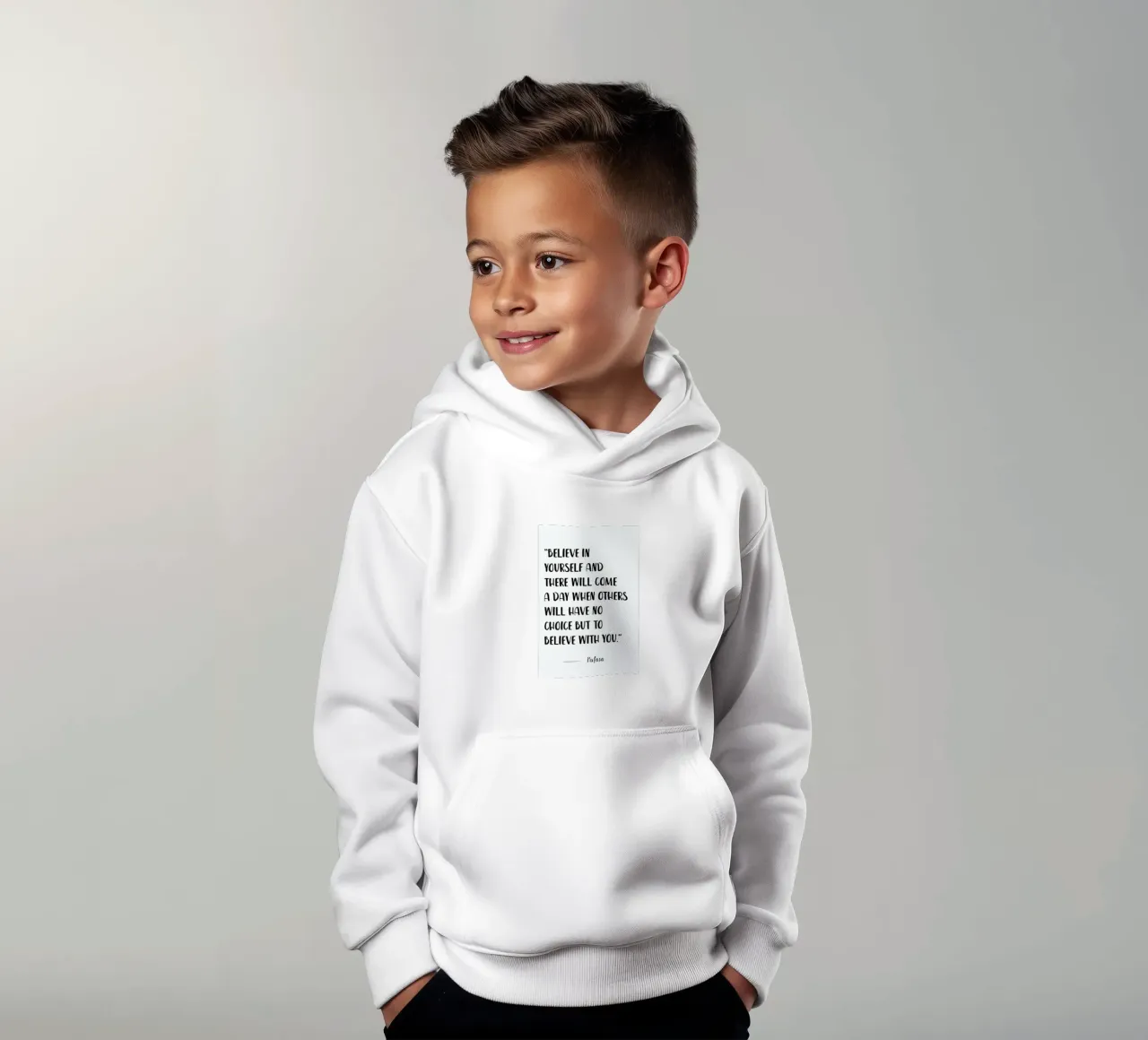 Love Will Find a Way felpa bambino con cappuccio da Little Flourishes