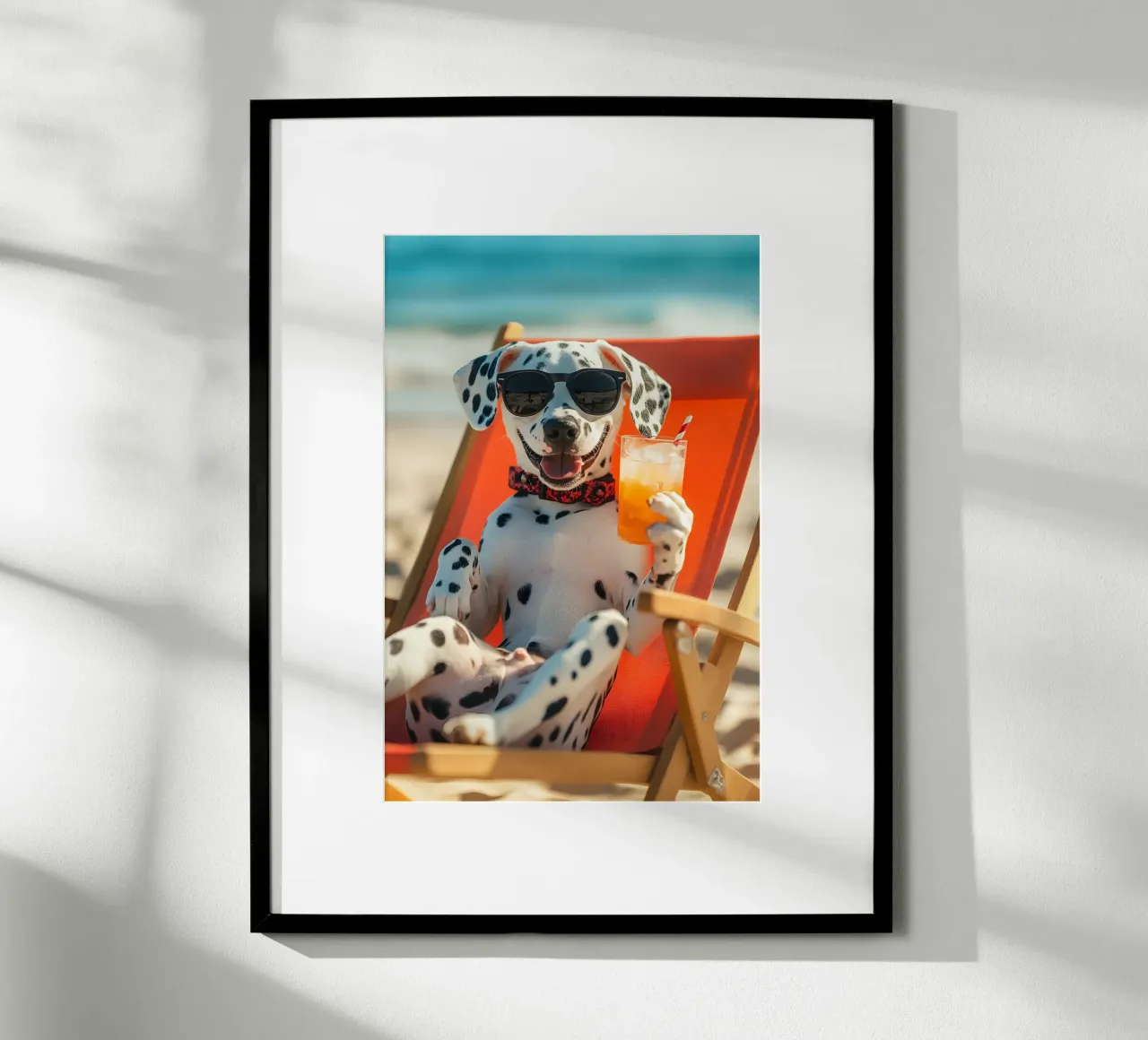 Cane forte poster con telaio in plastica da M-Ulrich-Digital Art