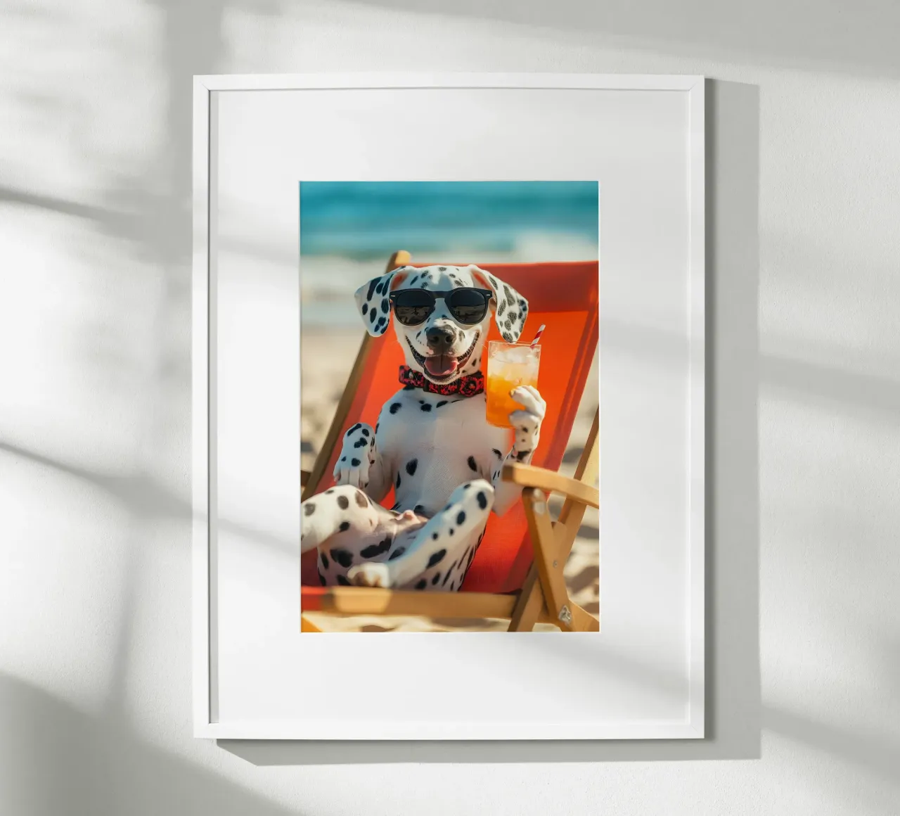 Cane forte poster con telaio in plastica da M-Ulrich-Digital Art