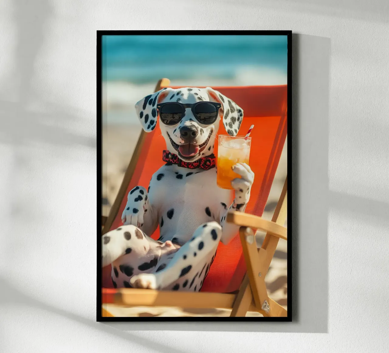 Cane forte poster con telaio in plastica da M-Ulrich-Digital Art