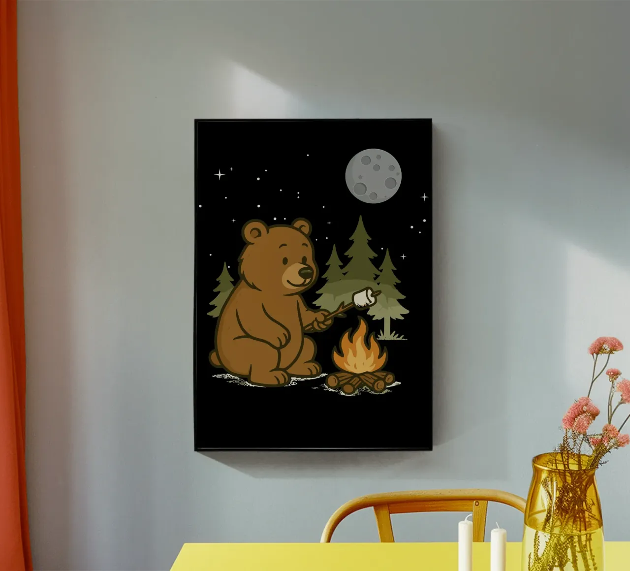 Campfire Bear plexiglass da ramosashop