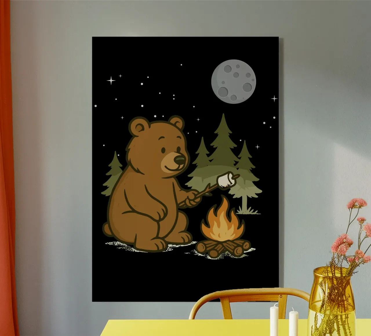 Campfire Bear plexiglass da ramosashop
