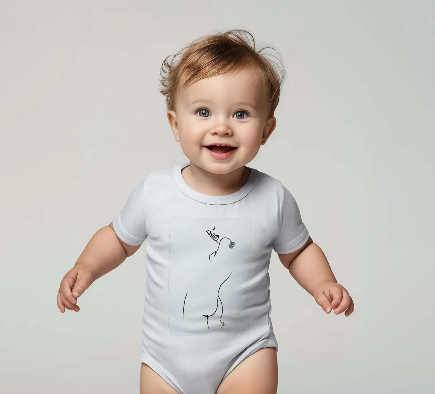 Back Yourself body neonato maniche corte da Ninhol