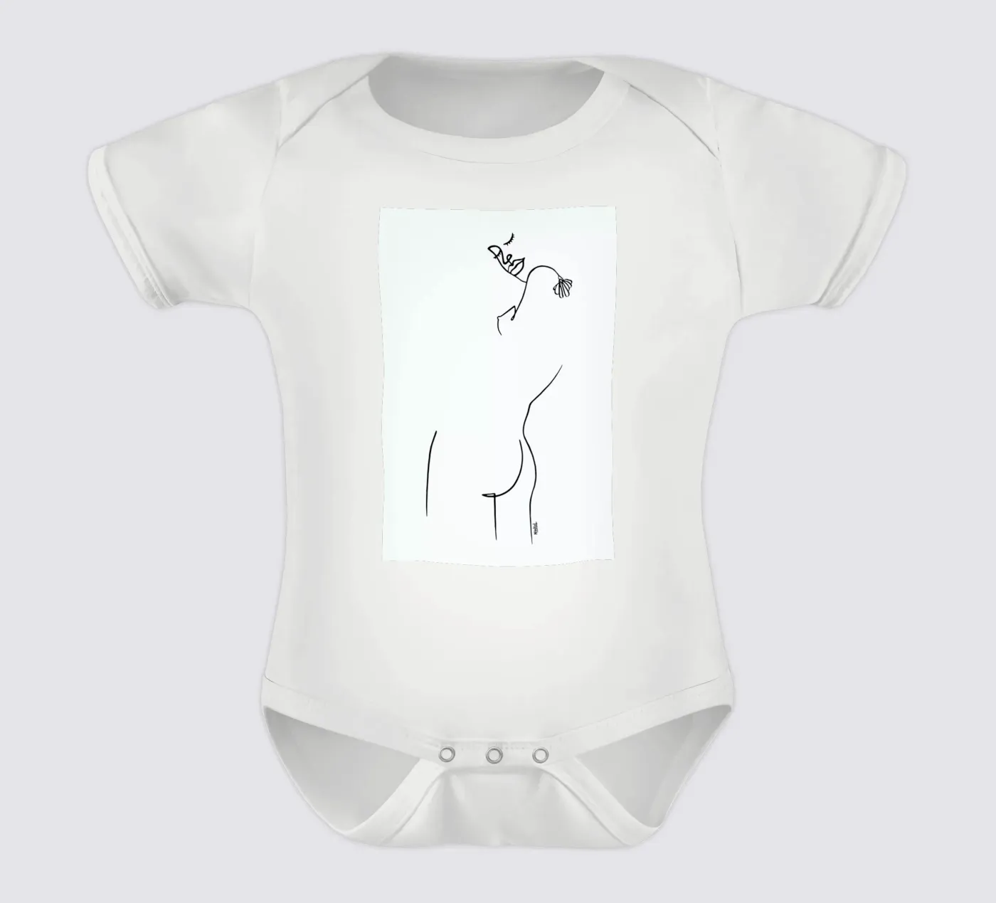 Back Yourself babyrompertje korte mouwen van Ninhol