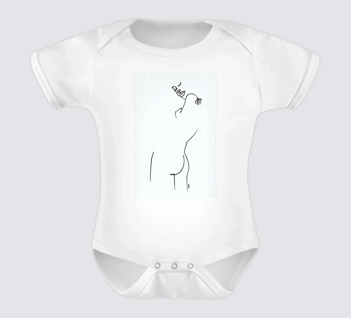 Back Yourself body neonato maniche corte da Ninhol