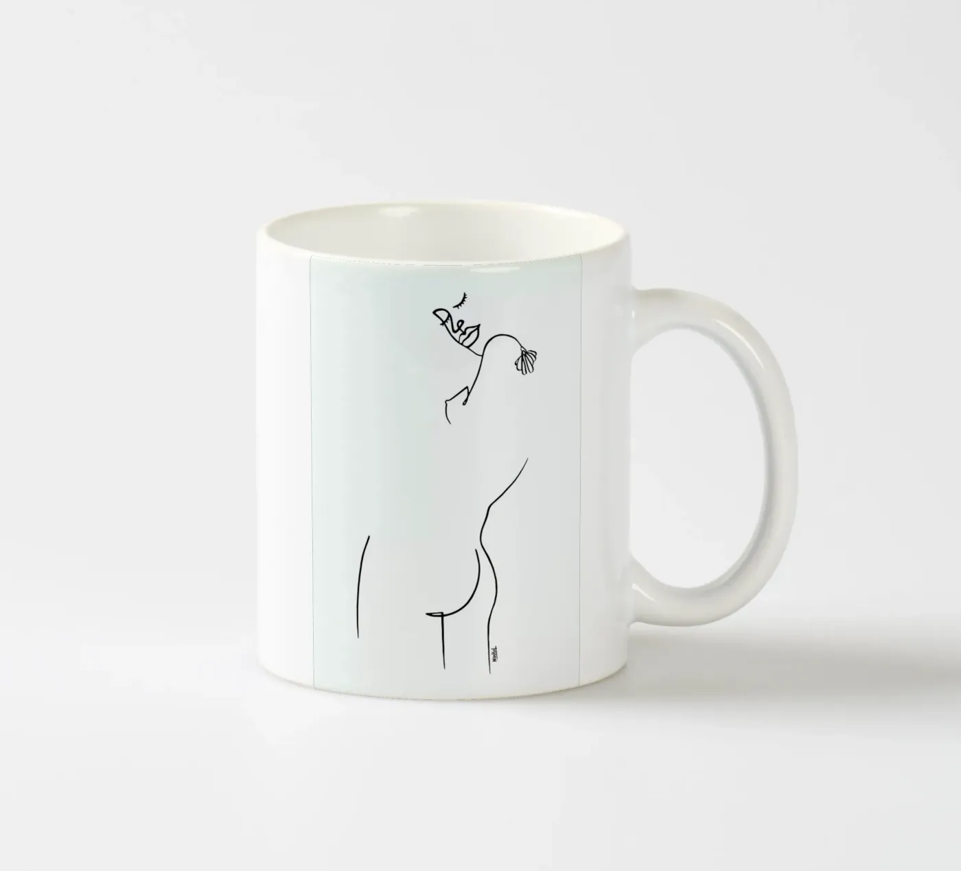 Back Yourself Keramik Tasse von Ninhol