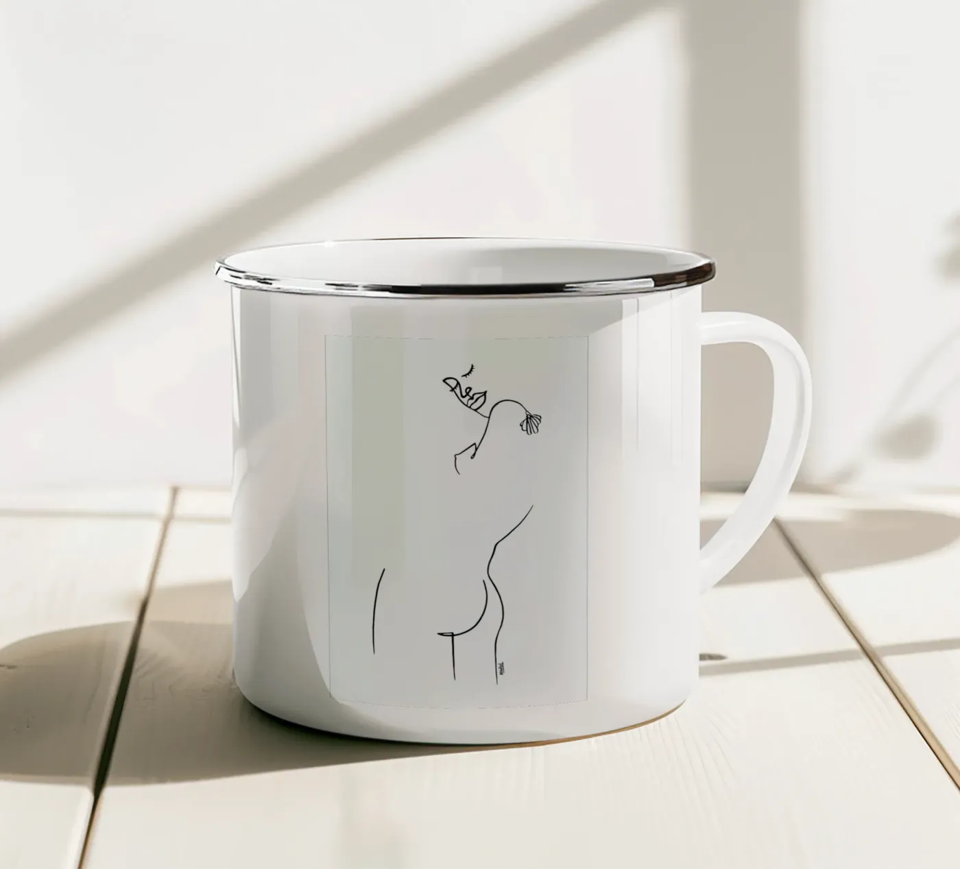 Back Yourself tazza in smalto da Ninhol
