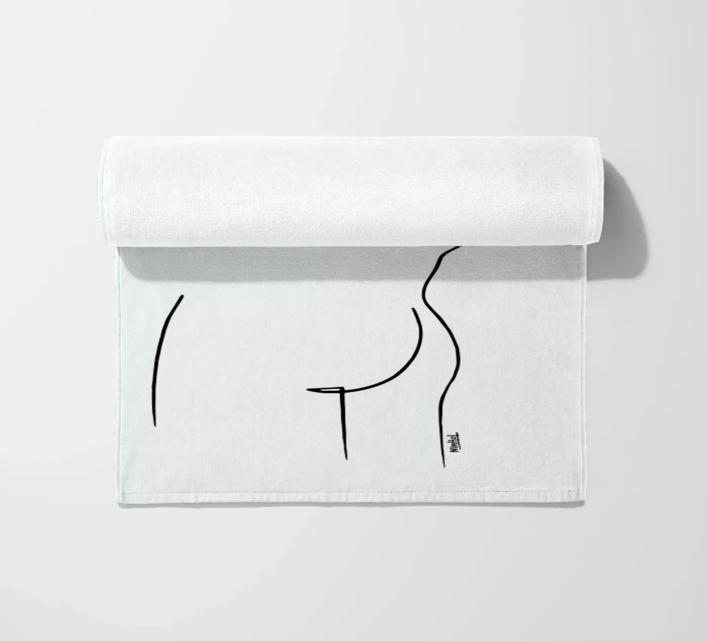 Back Yourself serviette de plage de Ninhol