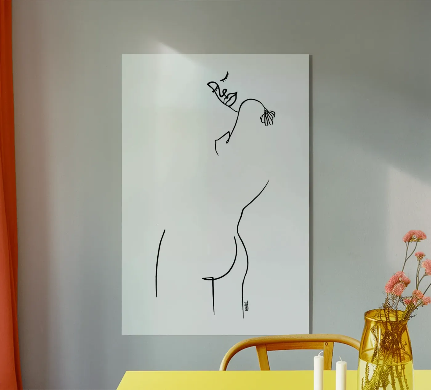 Back Yourself Acryl-Glas von Ninhol