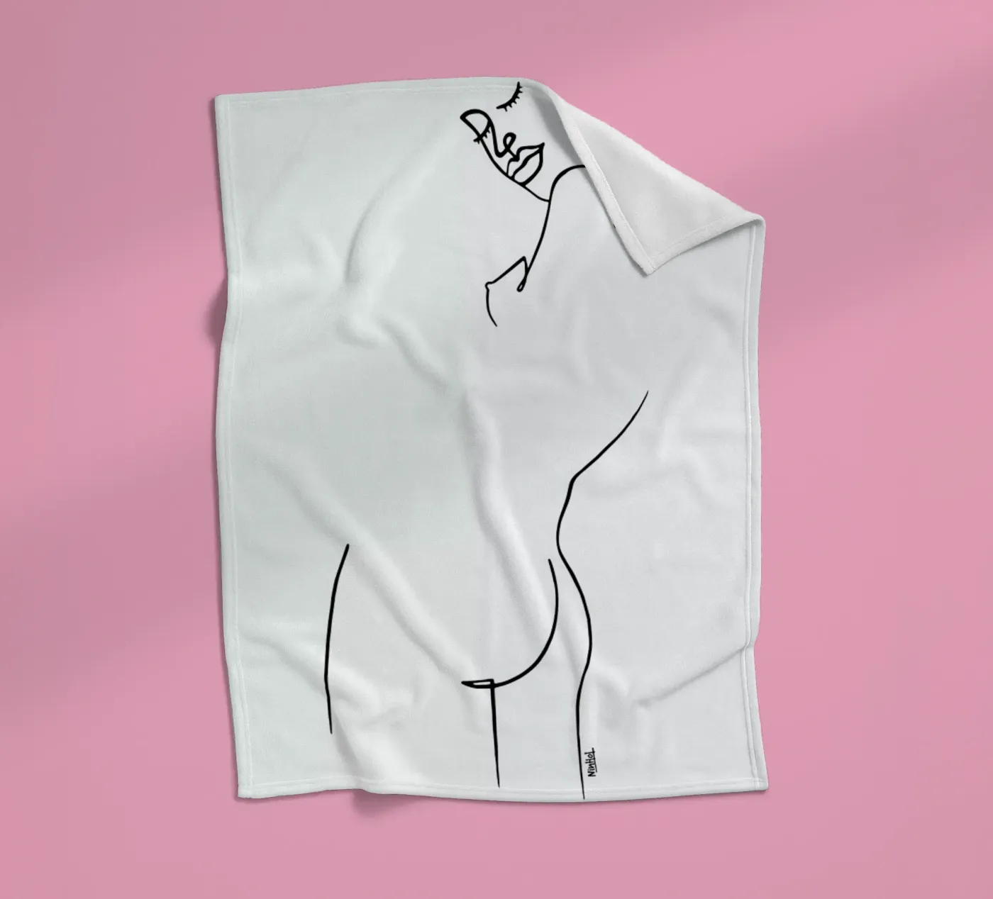 Back Yourself fleece blanket by Ninhol