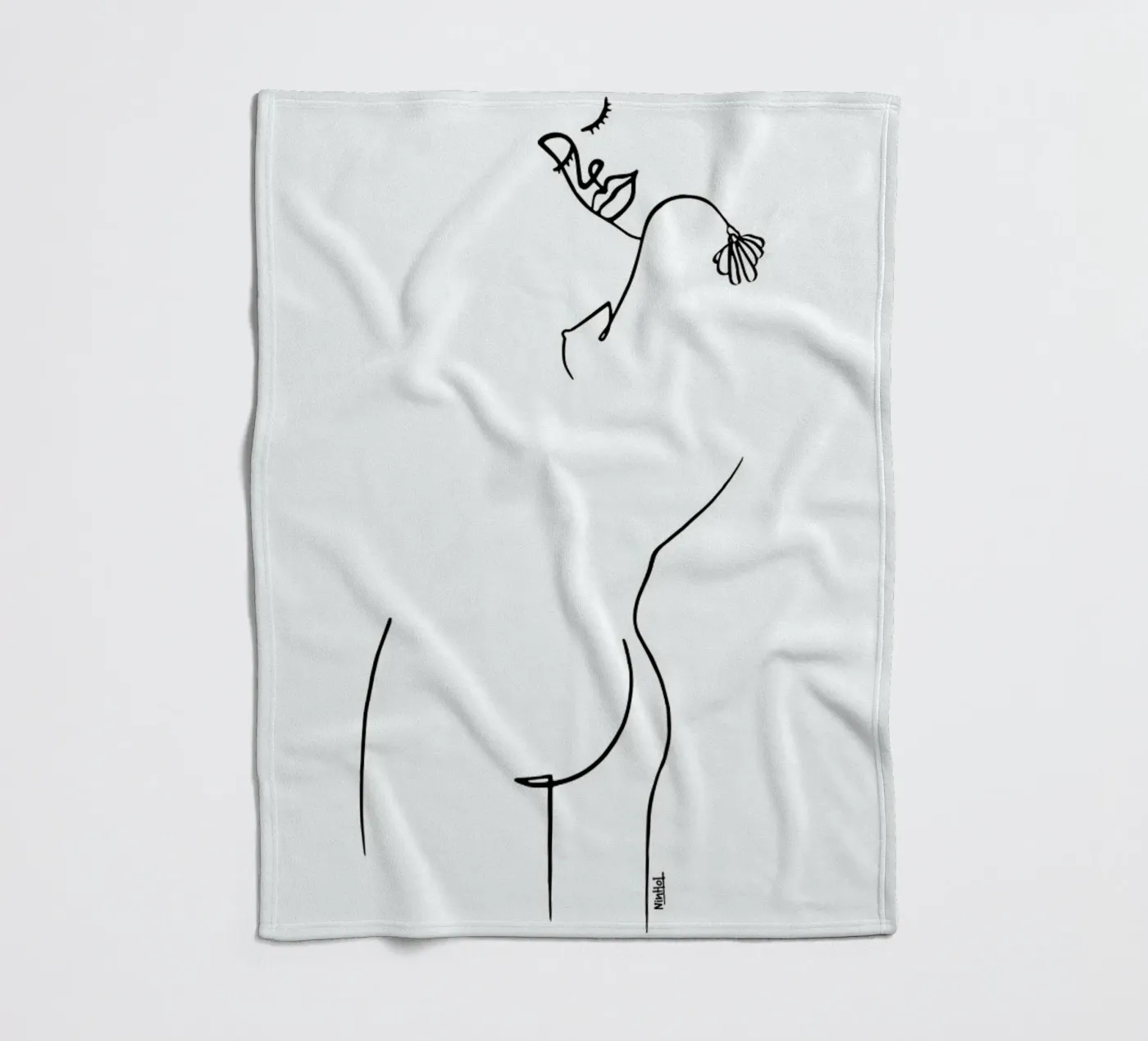Back Yourself fleece blanket by Ninhol
