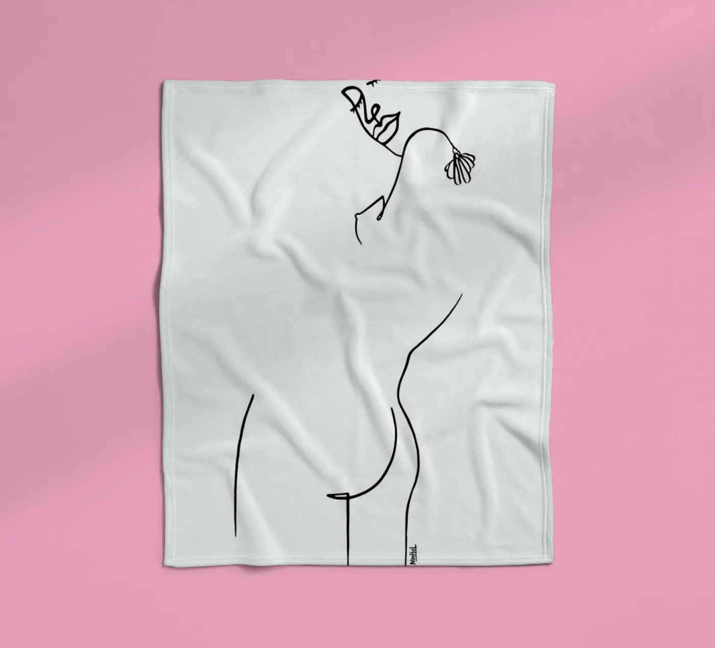 Back Yourself fleece blanket by Ninhol