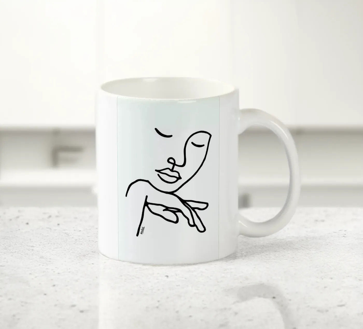 Calm Down ceramic mug by Ninhol