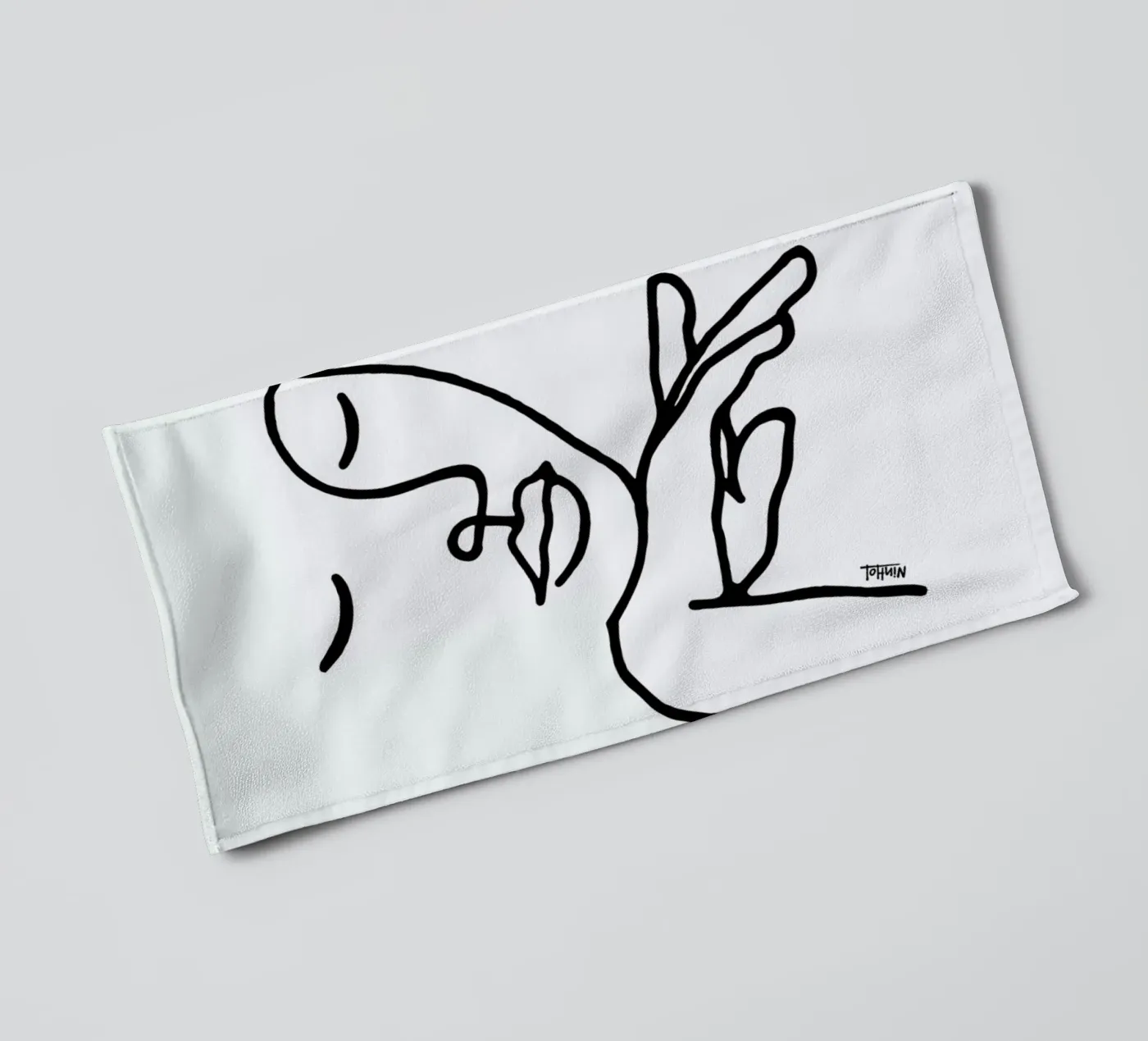 Calm Down badhanddoek van Ninhol