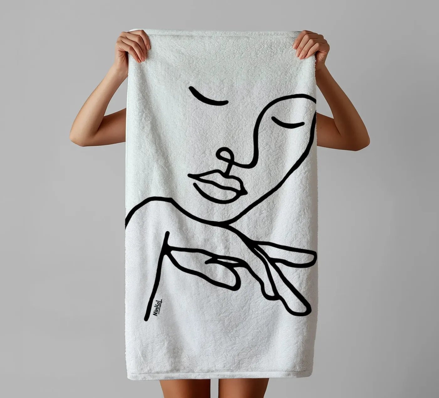 Calm Down towel by Ninhol
