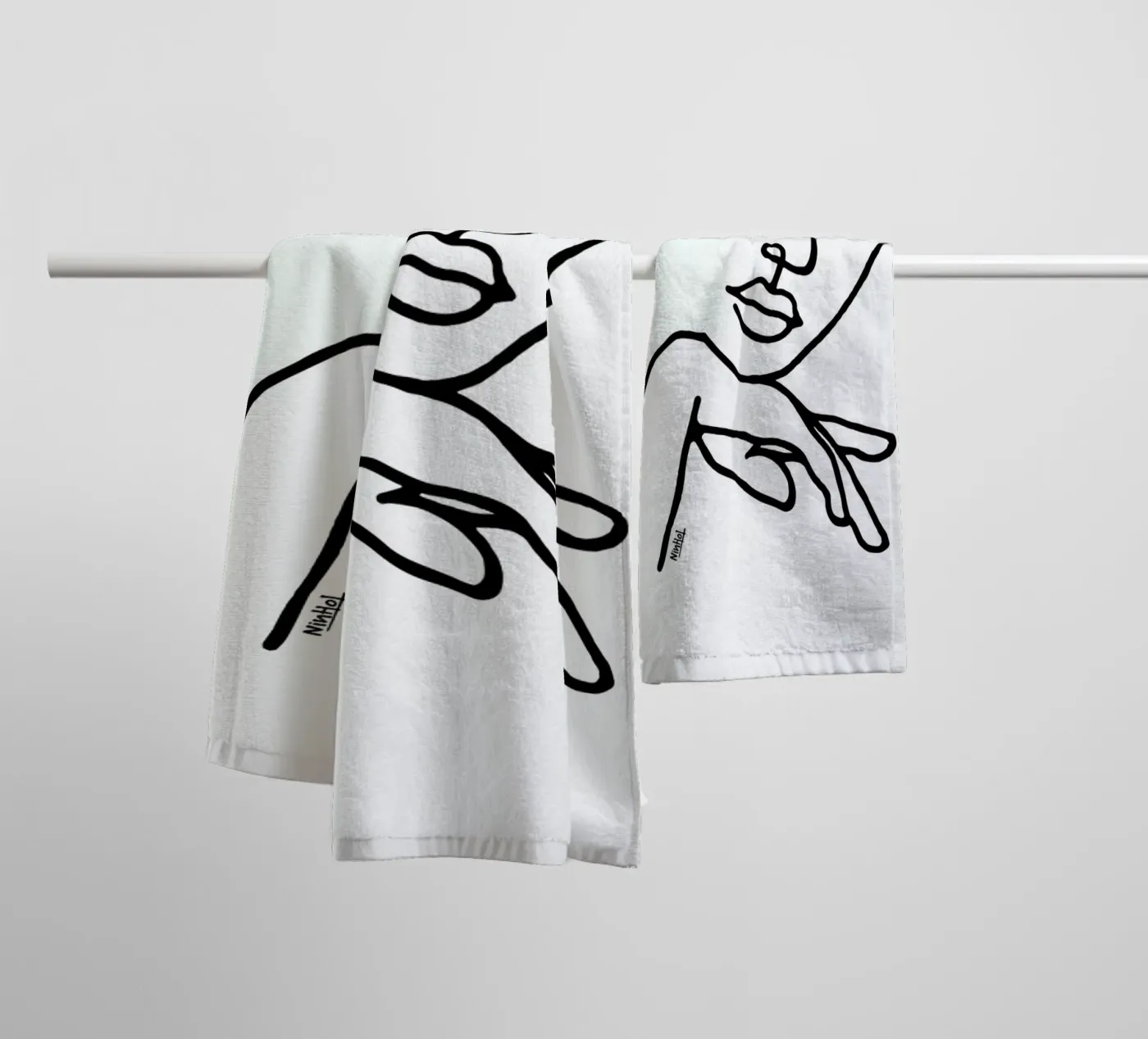 Calm Down towel by Ninhol