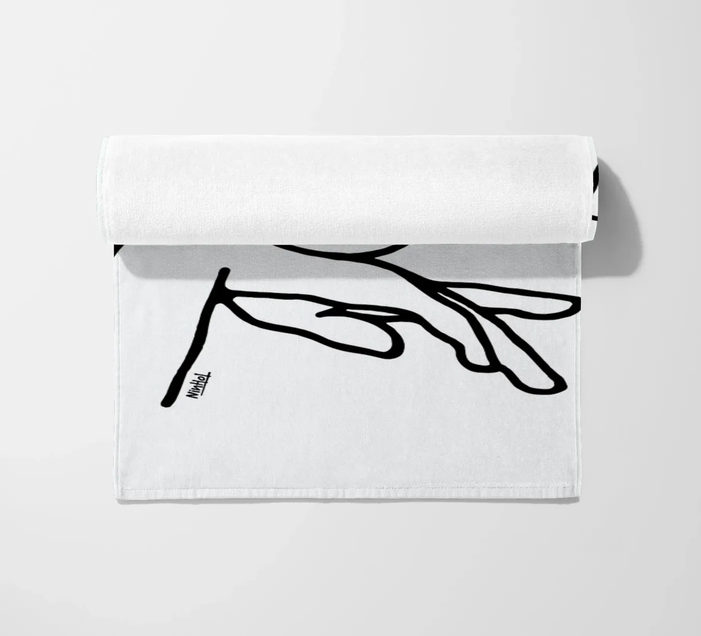 Calm Down beach towel by Ninhol