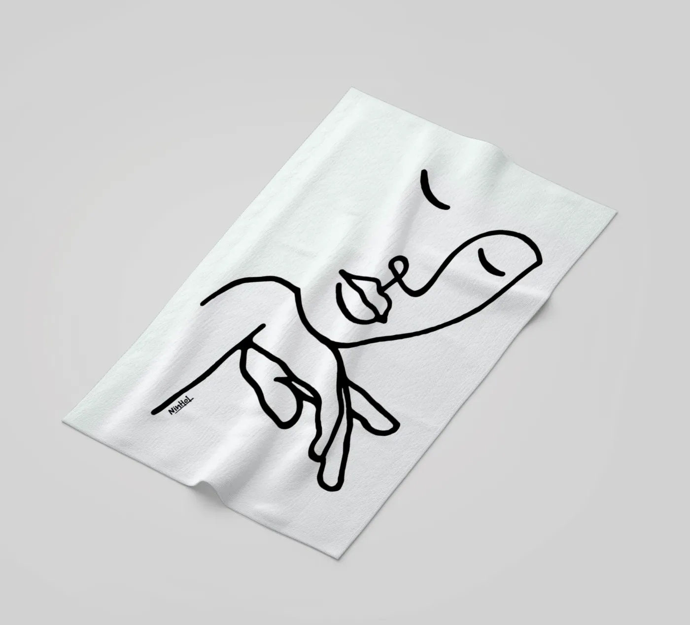 Calm Down beach towel by Ninhol