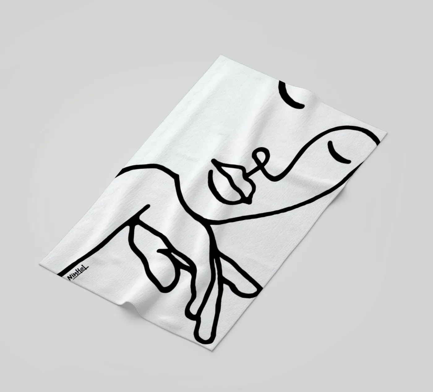 Calm Down beach towel by Ninhol