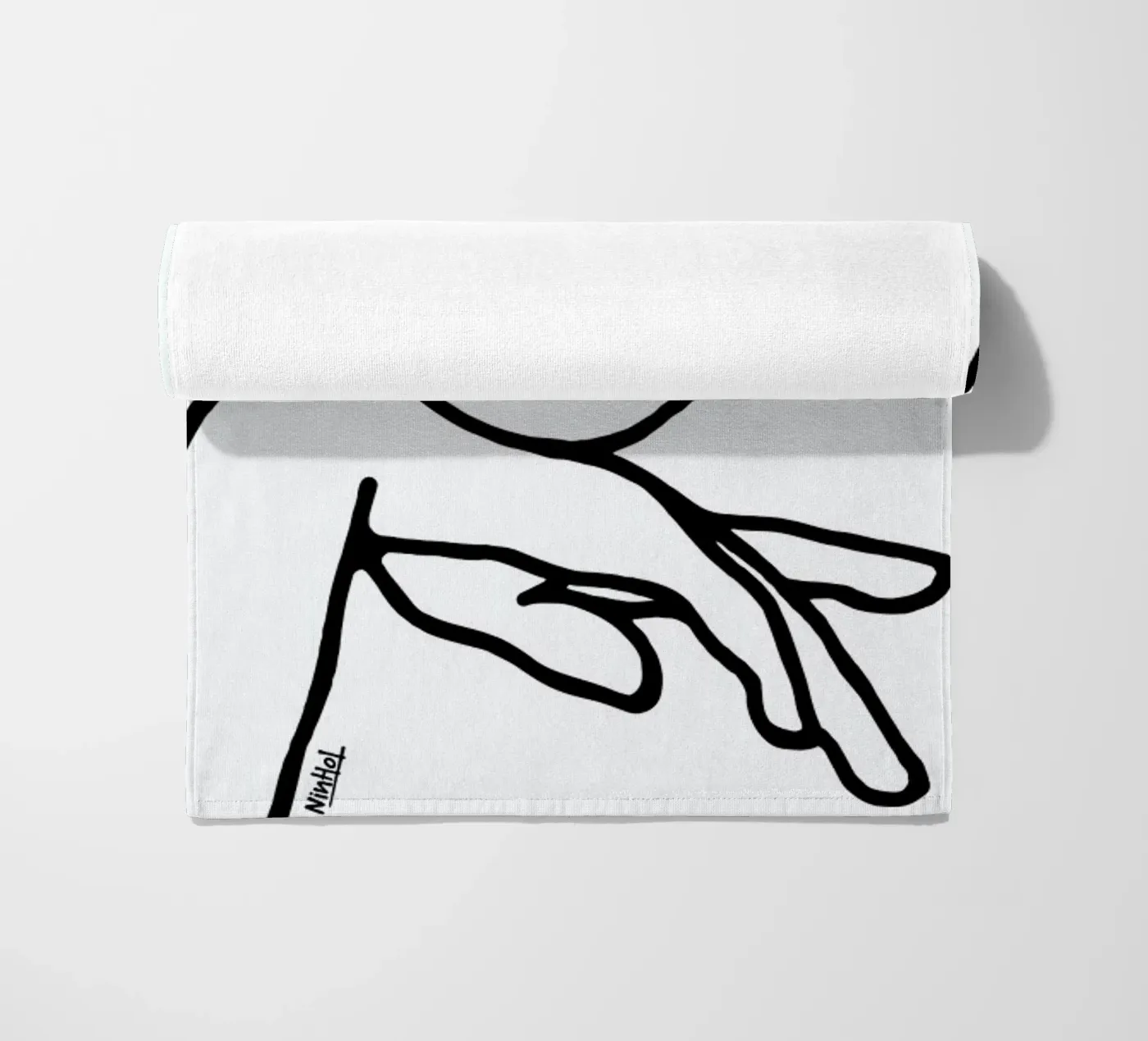 Calm Down beach towel by Ninhol