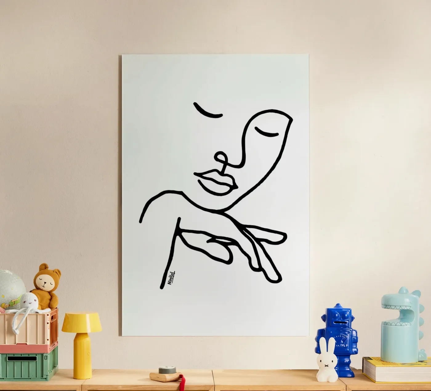 Calm Down Acryl-Glas von Ninhol